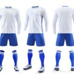 D7205# Long-sleeved football uniform suit - white