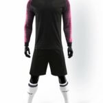 8201#Children/Adult Long Sleeve Football Jersey - Black