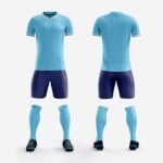 8116# Football training uniform for adults and children - Light blue