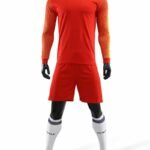 8201#Children/Adult Long Sleeve Football Jersey - Red